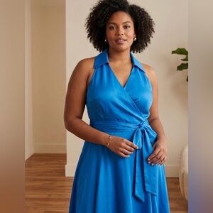 Ralph Lauren Vibrant Blue Midi Dress